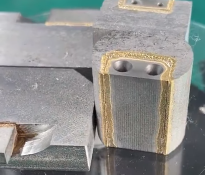 Vacuum brazing of tungsten steel to high-speed steel